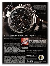 Stauer Noire Watch Black No Sugar 2007 Full-Page Print Magazine Ad - £7.75 GBP