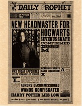 Daily Prophet Harry Potter New Headmaster For Hogwarts Replica   Severus... - $2.12