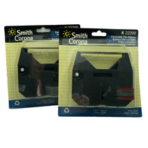 Genuine Smith Corona Correctable Film Ribbons Black K22200 2-pk Lot of 2 - $19.32
