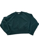 American Giant Cropped Sweatshirt Size Medium Dark Green - $37.62