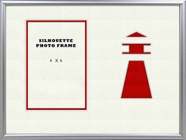 Childrens Nautical Red Lighhouse Beach Table Top Photo Frame 8x10 Holds 4x6 Phot - $17.50