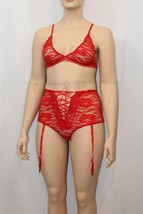 Sexy Lingerie Red Bralette Set Plus Size Xl / Xxl - £16.22 GBP