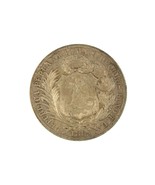 1894 Guatemala Peso 1/2 Real Counterstamped Peru Sol In AU Condition KM 224 - $263.63 CAD