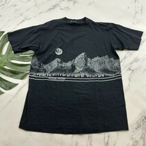 Grand Teton National Park Mens Vintage 90s Tee T-Shirt Size XL Black Wra... - $29.69