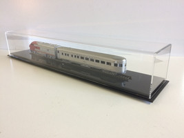 Train Display case HO scale 24&quot; long with black acrylic base - $55.44