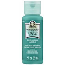 FolkArt Watercolor Gelz Acrylic Paint 2oz-Blue Lagoon WTRCLRGL-50951 - £12.15 GBP