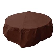 Round Fire Pit Cover, Dark Brown, 07844BBGD (38 Diameter. x 18 Tall) - $667.15 MXN