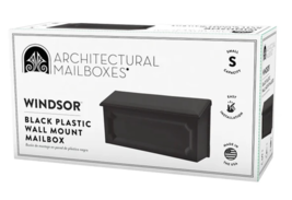 Gibraltar WMH00BAM Windsor Plastic Wall Mount Mailbox – Black - $24.74