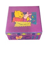 Vintage Winnie the Pooh &quot;Friendlier with Two&quot; Storage Box 7 1/2&quot; - £13.99 GBP