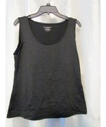NWT Charter Club Petite Top Sleeveless Scoop Neck Black PXS Org $24.50 - $7.59