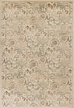3&#39;X5&#39; Ivory Machine Woven Floral Traditional Indoor Area Rug - £83.66 GBP