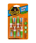 Gorilla Super Glue Gel, Four 3 Gram Tubes, Clear, (Pack of 1) 1 - Pack - $365.00 MXN