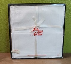 Vintage Saks Fifth Avenue 5 Mens Fine Cotton Handkerchiefs Hand Rolled Hem  NOS - £63.60 GBP