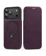 Generic Case for iPhone 17 Pro Max (Color: Purple) RFID Blocking Leather... - $1,308.71 MXN