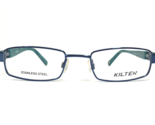Kilter Kinder Brille Rahmen K4001 414 NAVY Blau Grün Rechteckig 46-18-130 - £40.57 GBP