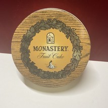 Vintage Monastery Fruit Cake Tin 7” Diameter, Brown - £6.01 GBP