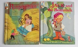 Vintage Childrens Rand McNally Elf Books RUMPELSTILTSKIN ~ Jack &amp; The Be... - £8.23 GBP