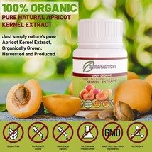 Apricot Seeds Organic Vitamin B17 Bitter Kernels Extract Original Organics 500mg - £16.37 GBP