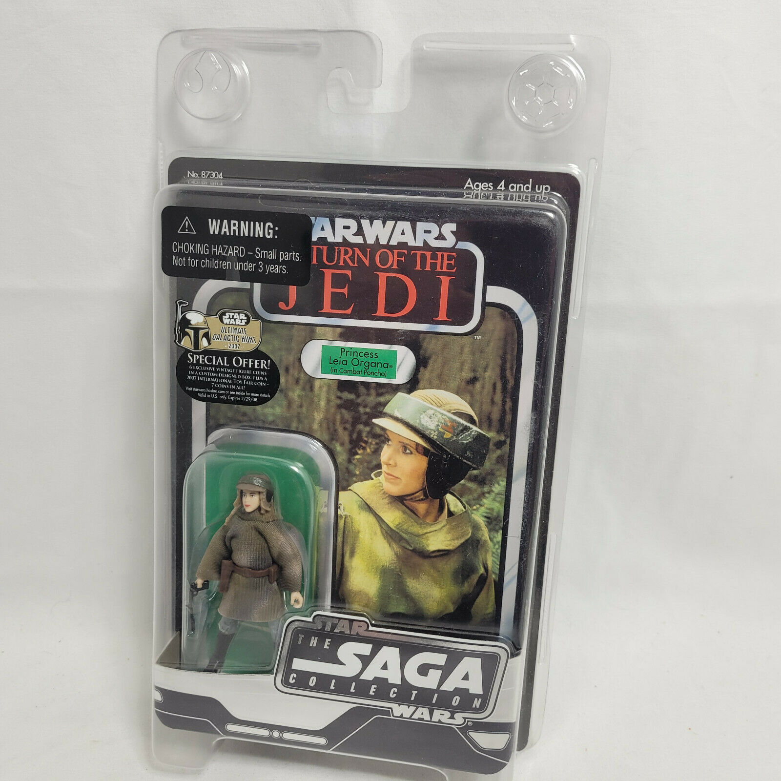 Star Wars Saga Collection Poncho Princess Leia Organa Vintage 2006 w/Case NIP - $21.75