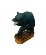 Phil Craft Teakwood Wood Carved Sculpture Bear Teak Wood anthropomorphic... - £175.28 GBP