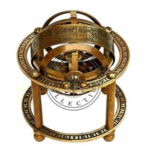 Globo da collezione nautico marittimo con sfera armillare in ottone antico - £18.32 GBP
