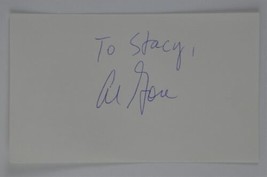 Al Gore Signed 3x5 Index Card Autographed Vice President United States To Stacy - £39.51 GBP