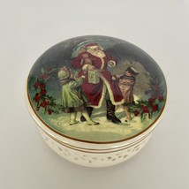 Reticulated Santa Trinket Box Toys Children Christmas Ceramic Pierced Vi... - £14.42 GBP