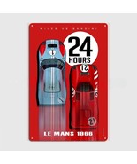 24 Hours Le Mans 1966 metal wall poster decor motorcycle Tin Sign man cave - $536.38 MXN+