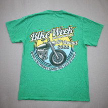 2022 Daytona Beach FL Bike Week Shirt Mens Large Graphic Print Green Classic - £16.11 GBP