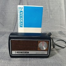 Muskat Solid State Transistor AM Radio Works Hand Strap 9v Vintage +Box / Papers - $65.49
