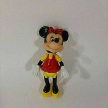 Vintage Disney Productions MINNIE MOUSE 5.5” PVC Figure Posable Arms &amp; Legs - £3.66 GBP