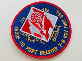 Advertising Patch Logo Emblem Sew vtg patches Fort Belvoir Army Engineer... - £13.93 GBP