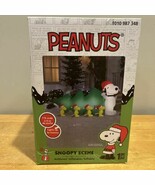 7 ft. NEW Snoopy Pulling Tree Woodstock Scene Christmas Airblown® Inflat... - $158.39