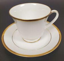 Vintage Noritake Contemporary Toorak Gold M/041 Tea Cup and Saucer, Sri ... - $17.09