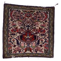 Handmade Vintage Persian Tabriz Mat Rug 2&#39; x 2&#39; (61cm x 61cm) 1950s - 1С... - $4,775.72 MXN