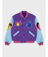 Kid Cudi Star Trek Light Year Varsity Jacket With Leather Sleeves - $3,310.16 MXN+
