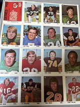 1971 Eddie Sargent CFL Football Sticker Complete Sheet #15 Don Jonas - $50.84 CAD