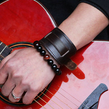 Punk Style Leather Bracelet - £7.59 GBP