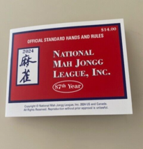 2024 National mah jongg league STANSARD SIZE Card- ( IN HAND) OFFICIAL* - £11.05 GBP