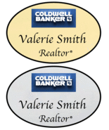 1 GOLD & 1 SILVER COLDWELL BANKER PERSONALIZED NAME BADGES SAFETY PIN FASTENER - $27.99