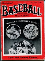 Baseball Magazine 10/1952-Pennant Clinchers-Rogers Hornsby-info-pix-MLB-G - £19.43 GBP