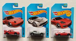 Hot Wheels Porsche Panamera (Red) Ferrari F12 Berlinetta (Silver) Porsche 993 GT - £33.57 GBP