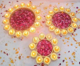 Urli Bowl for Home and Diwali Decoration (Set of 3 Diya Shape) - £21.28 GBP+