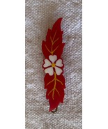 ⭕⭕VTG, hair clip, 70s/80s, length 5cm, red - $9.90
