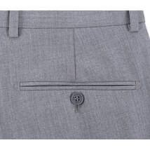 Men Renoir Flat Front Suit Separate Pants Slim Fit Soft Feel 202-2 Light Gray image 5