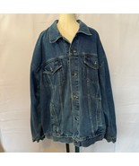 North Bay 2XL Denim Trucker Jacket 100% Cotton Retro Style Made in India - $54.69 CAD