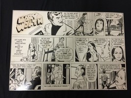 Mary Worth Sunday Newspaper Original Comic Strip Art and Color Guide 2/1... - $400.61