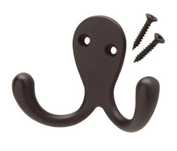 Oil-Rubbed Bronze Double Robe Hook, 1 Count - $186.21 MXN