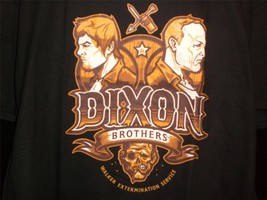 TeeFury Walking Dead XLARGE &quot;Dixon Brothers Walker Control&quot; Tribute BLACK - $15.00