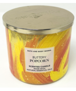 Bath and Body Works Buttery Popcorn Scented Candle 14.5oz Jar 3 Wick - $24.99